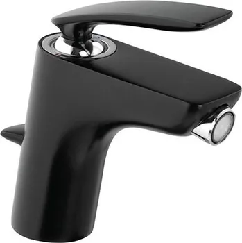 Vodovodní baterie Kludi Balance bidetová baterie s výpustí, černá mat/chrom (522168775)