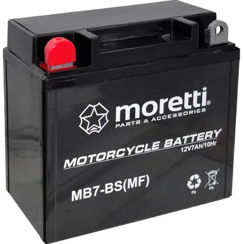 Motobaterie Bezúdržbová gelová baterie Moretti AGM 12V 7Ah