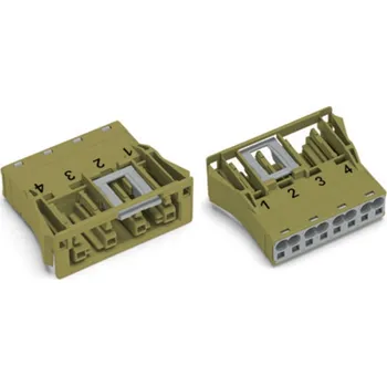 Elektrická zásuvka WAGO 770-2324 síťový konektor WINSTA MIDI zásuvka, rovná Počet kontaktů: 4 32 A zelená 100 ks