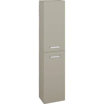 Koupelnový nábytek Dřevojas Vysoká skříň DOOR SV1D2 35 - L04 Béžová vysoký lesk / Úchytka T01 / L04 Béžová vysoký lesk / Pravé