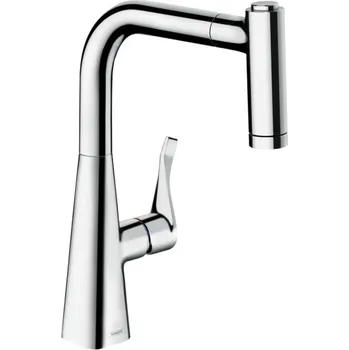 Vodovodní baterie Hansgrohe Metris M71 CHROM kuchyňská páková baterie 220, vytahovatelná sprška, 2jet, sBox