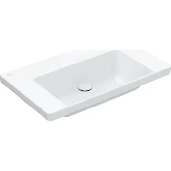 Umyvadlo Villeroy & Boch Subway 3.0 umyvadlo 80x47 cm, bez otvoru pro baterii, bez přepadu, CeramicPlus, bílá Alpin (4A7083R1)