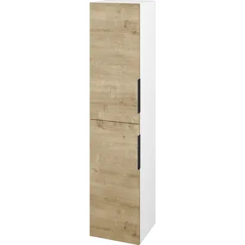 Koupelnový nábytek Dřevojas Vysoká skříň DOS SVD2 35 - N01 Bílá lesk / Úchytka T07 / D09 Arlington / Levé