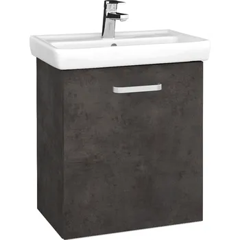 Koupelnový nábytek Dřevojas Koupelnová skříňka DOOR SZD 55 - D16 Beton tmavý / Úchytka T01 / D16 Beton tmavý / Pravé