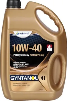 Motorový olej Velvana Syntanol 10W-40 4 l