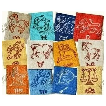 Sprchový závěs Froté ručníky 50x100 cm se znamením horoskopu