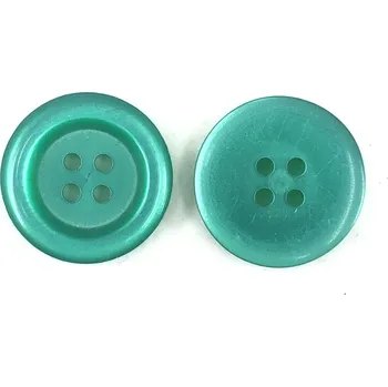 Knoflík GOM19, Knoflík, 20mm, smaragdově zelený, 1ks