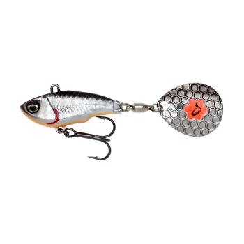 Umělá nástraha Savage Gear nástraha Fat Tail Spin Sinking Dirty Silver 5,5 cm 6,5 g
