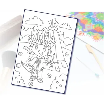 Radost v písku Šablona na pískování indiánek Varianta: A5 (148 x 210 mm)