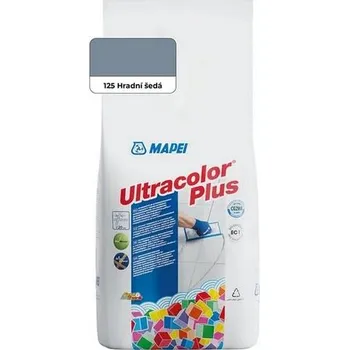 Spárovací hmota Spárovací hmota ULTRACOLOR PLUS, 125 hradní šedá 2 kg, Mapei, 60018728A