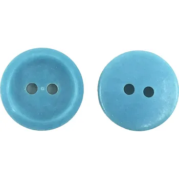 Knoflík GOM27, Knoflík, 15mm, kachní modř, 1ks