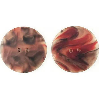 Knoflík GOM101, Knoflík, 38mm, bordó, mramorový efekt, 1ks