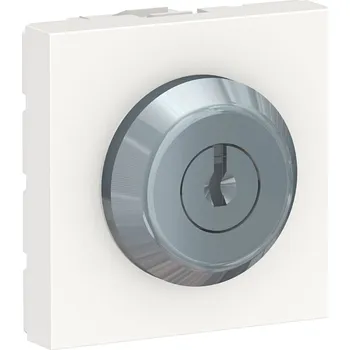 vypínač tlačítko na klíč 3 polohy, 2M, Bílé Unica NU373118