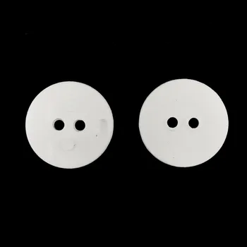 Knoflík GOM44, Knoflík, 18mm, matně bílý, vzor plátno, 1ks