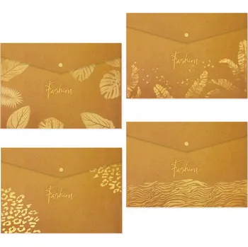 Desky plastové s drukem A4 - Kraft Gold