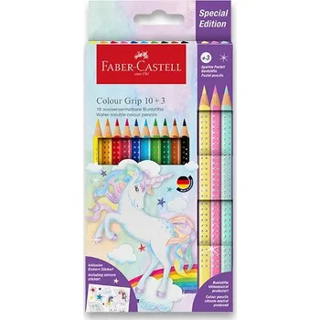 Pastelka Pastelky Faber-Castell Colour Grip Unicorn - souprava, 13 ks