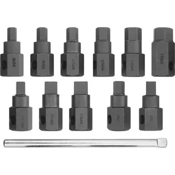 Sada nářadí Sada klíčů nastrčných na zátky olejových van motorů 12 ks