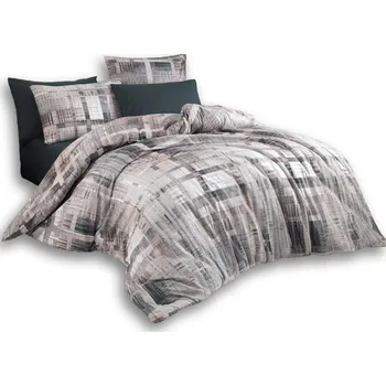 Bytový textil TipTrade s.r.o. Bavlněné povlečení Alvaro Šedé 140x200 + 70x90 cm