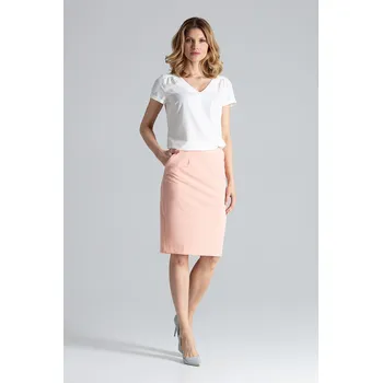 Dámská sukně Elegantní tužková sukně se dvěma kapsami M260 FIGL Barva: Růžová, Velikost: M