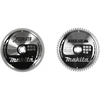 Příslušenství k nářadí MAKITA Makita sada pilových kotoučů 260x2,3x30 60 a 100 zubů B-49351