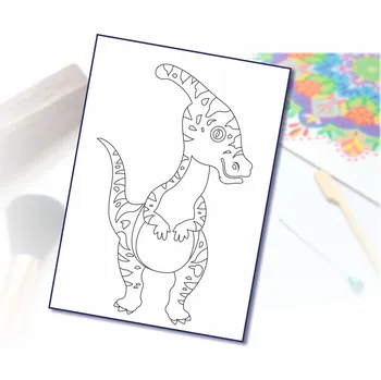 Radost v písku Šablona na pískování dino 2 Varianta: A4 (210 x 297 mm)