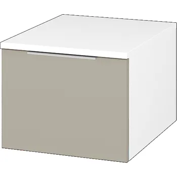 Koupelnový nábytek Dřevojas Nízká skříňka DOS SNZ1 40 - N01 Bílá lesk / Úchytka T05 / L04 Béžová vysoký lesk