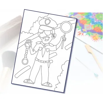 Radost v písku Šablona na pískování policajt Varianta: A2 (420 x 594 mm)