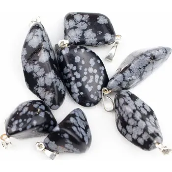 Přívěsek Přívěsek valounek - Obsidián vločkový