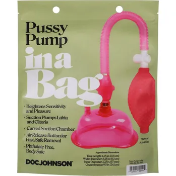 Vakuová pumpa Doc Johnson in a Bag Pussy Pump Pink