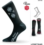 Běžkařské ponožky Lasting SCK černo-šedá M (38-41 EU)