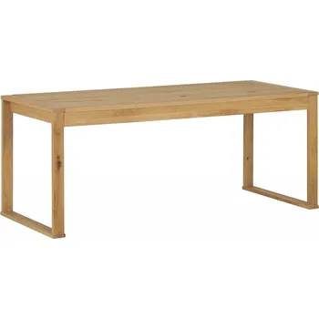 Psací stůl Dřevěný stůl pc divoký DUB rámový 180 cm 154