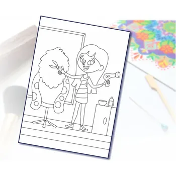 Radost v písku Šablona na pískování kadeřnice Varianta: A5 (148 x 210 mm)