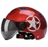 Helma na motorku Retro přilba Star červená