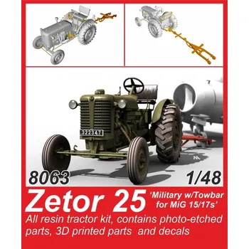Plastikový model 1/48 Zetor 25 'Military w/Towbar for MiG 15/17s'