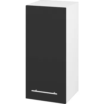 Koupelnový nábytek Dřevojas Horní skříňka SYD 35 - N01 Bílá lesk / Úchytka T02 / N03 Graphite / Pravé