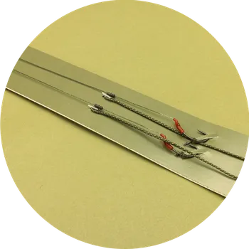 One More Cast Hotové Návazce Meta Terminal Tackle All-In-1 Rig Coated Braid Lead Clip 2 ks - Velikost 6