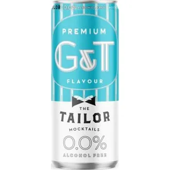 Limonáda The Tailor sycený nealkoholický nápoj s příchutí ginu s tonikem 330 ml