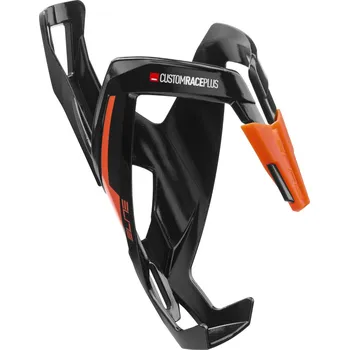 Košík na láhev ELITE košík CUSTOM RACE PLUS 20' černý lesklý/oranžový