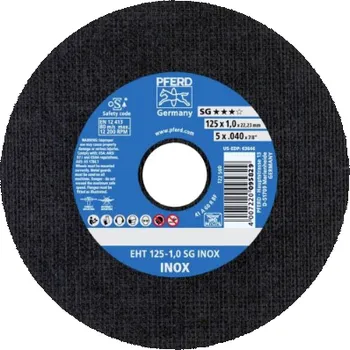 Řezný kotouč Pferd rovný řezný kotouč na kov 125mm šíře 1mm EHT SG