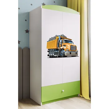 Komoda Dětská skříň Babydreams 90 cm tatra zelená