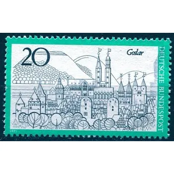 Poštovní známka (1971) MiNr. 704 - O - Německo - Cestovní ruch (VI.) - Goslar (1)