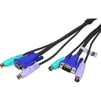Datový kabel Aten Kabel pro KVM přepínač, 2x PSM / MD15HD - 2x PSM / FD15HD, 20m (2L-1020P/C) - 14.01.6623