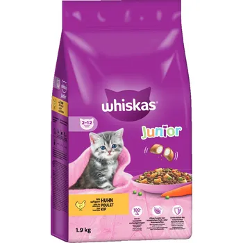 Krmivo pro kočku 2x1,9kg Whiskas Junior s kuřecím masem