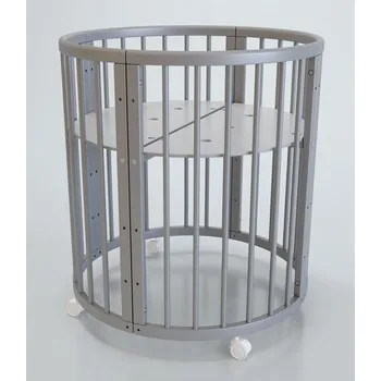 Dětská postýlka Art Dětská dřevěná postýlka šedá 8 v1 buk Artwood