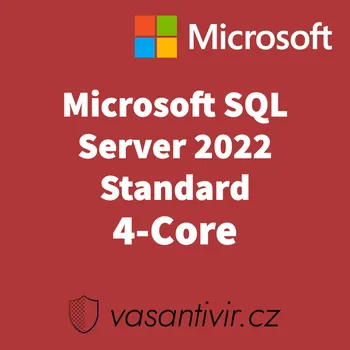 Operační systém Microsoft SQL Server 2022 standard 4-core, nová MS20224LICSTD