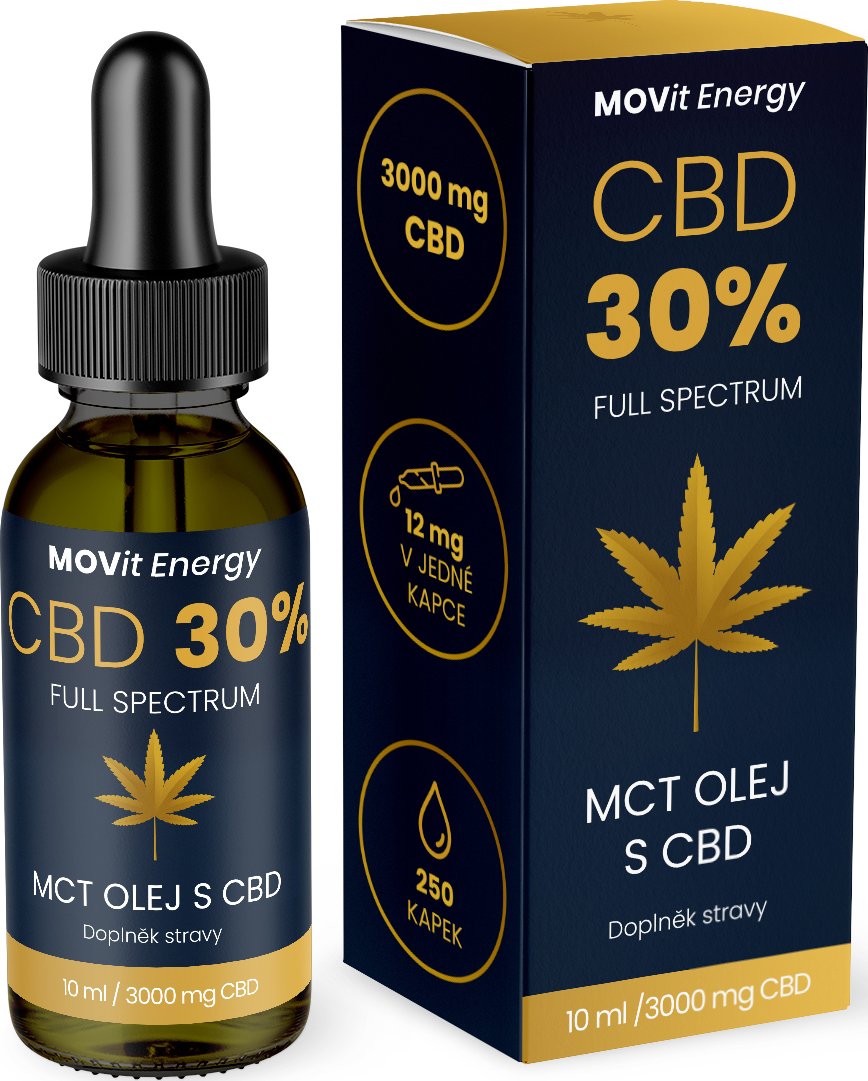 MOVit CBD 30% Full Spectrum MCT olej 10ml