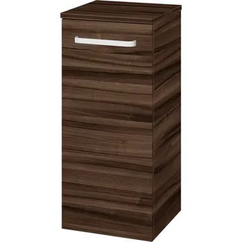 Koupelnový nábytek Dřevojas Nízká skříňka DOS SND 35 - D06 Ořech / Úchytka T01 / D06 Ořech / Levé