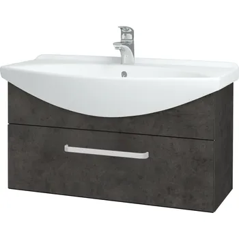 Koupelnový nábytek Dřevojas Koupelnová skříňka TAKE IT SZZ 85 - D16 Beton tmavý / Úchytka T01 / D16 Beton tmavý