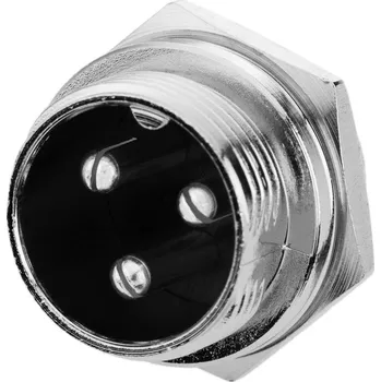 Vývojová deska Konektor 20 mm GX20 - 3 piny - Samec do panelu