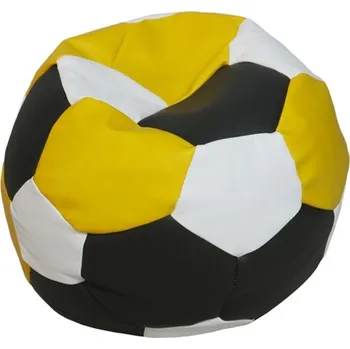 Sedací pytel Sedací Vak Fotbalový míč 35 cm barevné provedení Toffel sedací vak míč: černá, žlutá, bílá